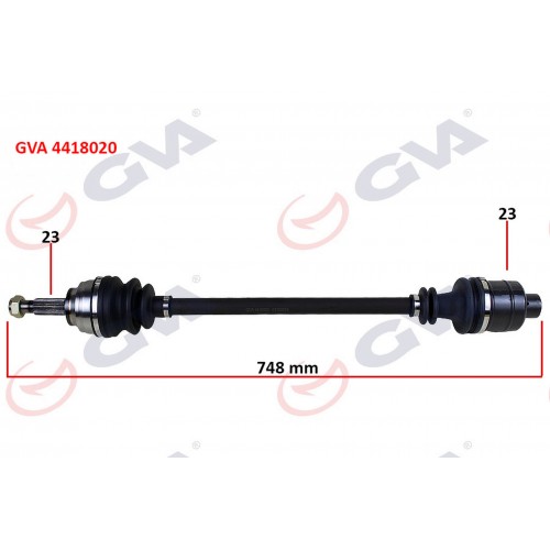 KOMPLE AKS SAĞ LAGUNA I 1.6 16V 93-01 747mm