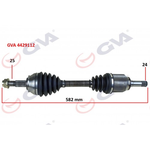 KOMPLE AKS SOL FIORINO 1.3 MTJ 07-13 582mm AKS LALE Lİ