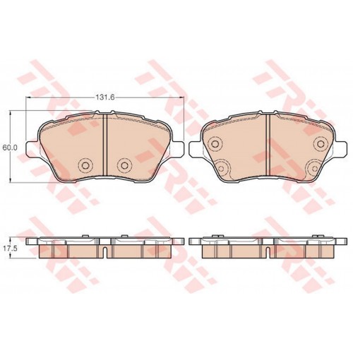 FREN BALATASI ÖN FORD B-MAX 1.0 ECOOBOST, 1.4 12-, 1.5-1.6 TDCİ 12-