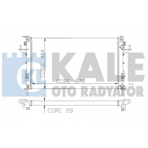 RADYATÖR LGN II 1.6-1.8-2.0-1.9 DCI AC MEK OTOM 670x399x26 2 SIRA AL SİSTEM