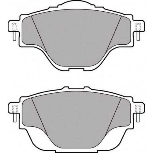 FREN BALATASI ARKA CITROEN C4 PICASSO II 1.2 / 1.6 / 2.0 13 -, C5 AIRCROSS 1.5 / 1.6 18 -, OPEL GRANDLAND X 1.2 / 1.6 17 -, PEUGEOT 308 II 1.2 / 1.6 / 2.0 13 -, 508 II 1.6 18 -