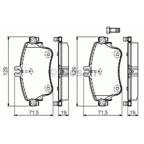 FREN BALATASI ÖN MERCEDES A 160 15-18, A 180 12-18, A 160 CDI 13-18, A 180 CDI 12-18, B 160 15-18, B 180 11-18, B 160 CDI 13-18, B 180 CDI 11-14