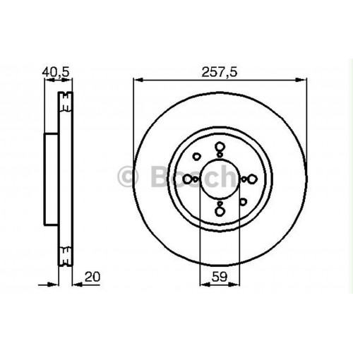 FREN DİSKİ ÖN HAVA KANALLI - 4 BİJON 257 MM FIAT ALBEA, DOBLO 1.3 MULTIJET