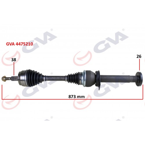 KOMPLE AKS SAĞ TRANSPORTER T5 2.5 TDİ 03-11 6 VİTES 873mm DÜZ VİTES