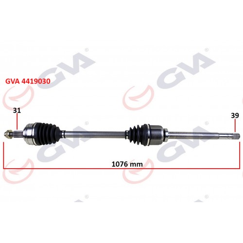 KOMPLE AKS SAĞ MASTER 3-MOVANO 2.3 DCİ 6 VİTES 10- 1076mm