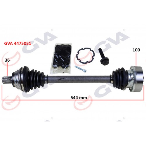 KOMPLE AKS SOL GOLF 5/6-A3-LEON-OCTAVIA 1.6 102 hp MAN. 544mm