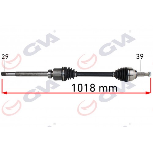 KOMPLE AKS SAĞ RENAULT TRAFİC III 1.6 DCİ 14- 1018mm