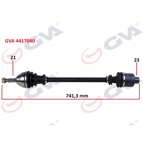 KOMPLE AKS SAĞ R21 MANAGER 1.7 86-93 742mm