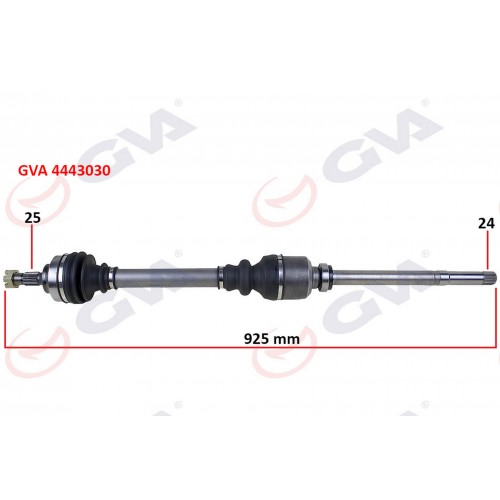 KOMPLE AKS SAĞ PARTNER/C4 1.6 HDI 09 307 1.4/1.6 HDİ 925mm