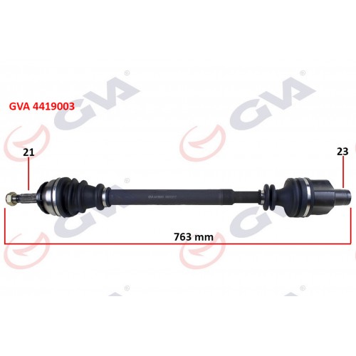 KOMPLE AKS SAĞ DACIA LOGAN-SANDERO 1.4-1.6 04-12 763mm