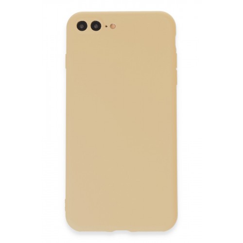 Newface iPhone 7 Plus Kılıf Premium Rubber Silikon - Gold