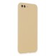 Newface iPhone 7 Plus Kılıf Premium Rubber Silikon - Gold