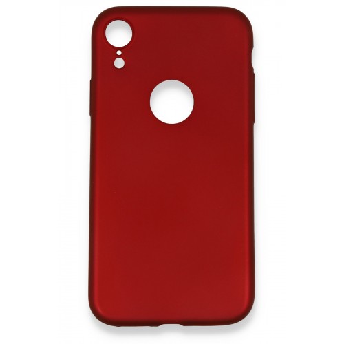 Newface iPhone XR Kılıf Premium Rubber Silikon - Bordo