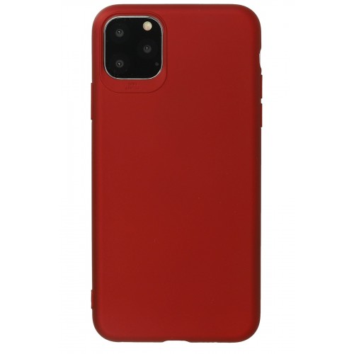 Newface iPhone 11 Pro Kılıf Premium Rubber Silikon - Bordo