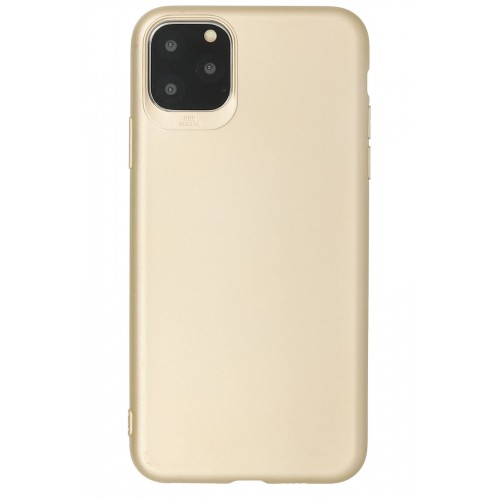 Newface iPhone 11 Pro Kılıf Premium Rubber Silikon - Gold