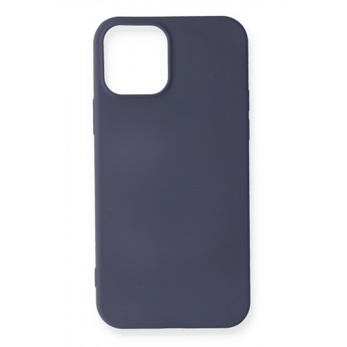 Newface iPhone 12 Mini Kılıf Premium Rubber Silikon - Gri