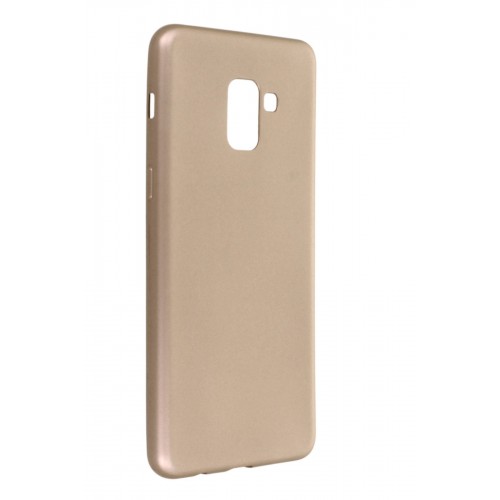 Newface Samsung Galaxy A8 Plus 2018 Kılıf Premium Rubber Silikon - Gold