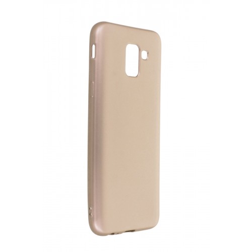 Newface Samsung Galaxy J6 Kılıf Premium Rubber Silikon - Gold