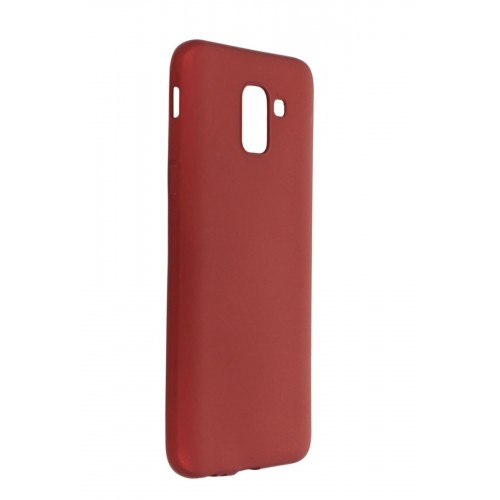 Newface Samsung Galaxy J6 Kılıf Premium Rubber Silikon - Bordo