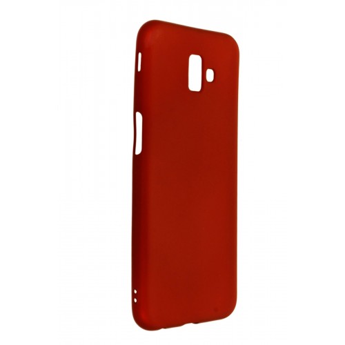 Newface Samsung Galaxy J6 Plus Kılıf Premium Rubber Silikon - Bordo