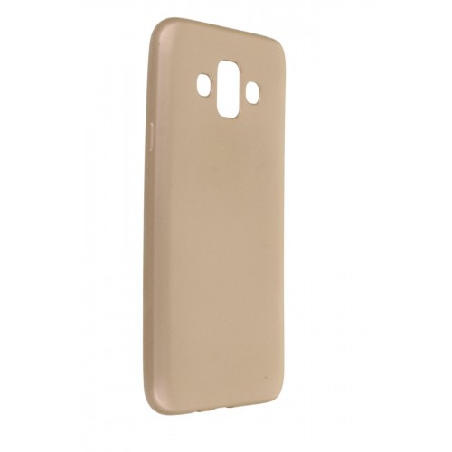 Newface Samsung Galaxy J7 Duo Kılıf Premium Rubber Silikon - Gold