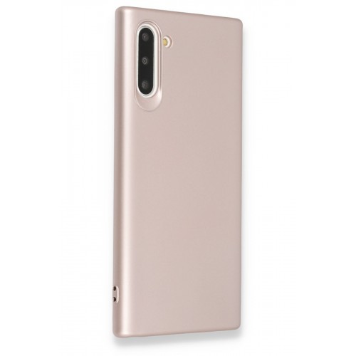 Newface Samsung Galaxy Note 10 Kılıf Premium Rubber Silikon - Rose Gold