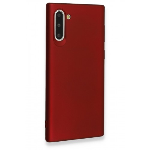 Newface Samsung Galaxy Note 10 Kılıf Premium Rubber Silikon - Bordo