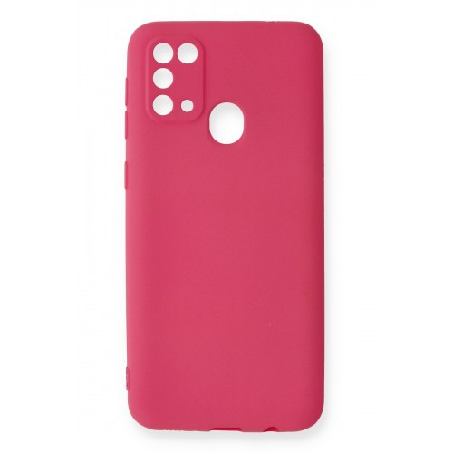 Newface Samsung Galaxy M31 Kılıf Premium Rubber Silikon - Pembe