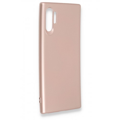 Newface Samsung Galaxy Note 10 Plus Kılıf Premium Rubber Silikon - Rose Gold