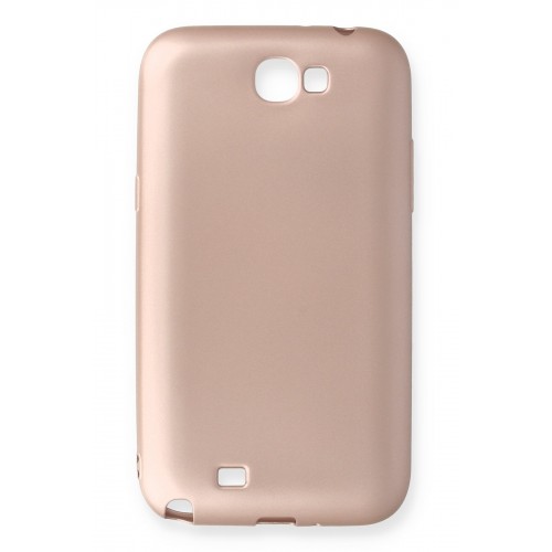 Newface Samsung Galaxy Note 2 / N7100 Kılıf Premium Rubber Silikon - Rose Gold