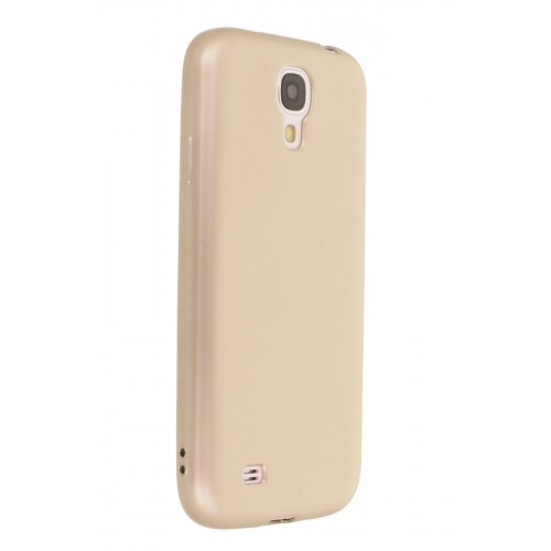 Newface Samsung Galaxy i9500 / S4 Kılıf Premium Rubber Silikon - Gold