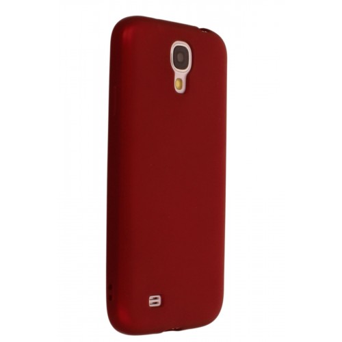 Newface Samsung Galaxy i9500 / S4 Kılıf Premium Rubber Silikon - Bordo