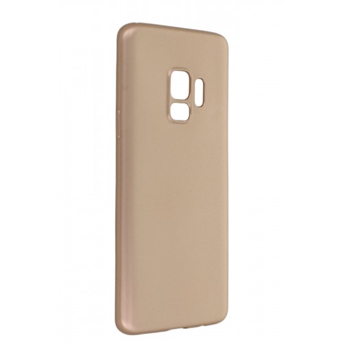 Newface Samsung Galaxy S9 Kılıf Premium Rubber Silikon - Gold