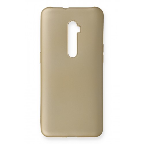 Newface Oppo Reno 10X Kılıf Premium Rubber Silikon - Gold