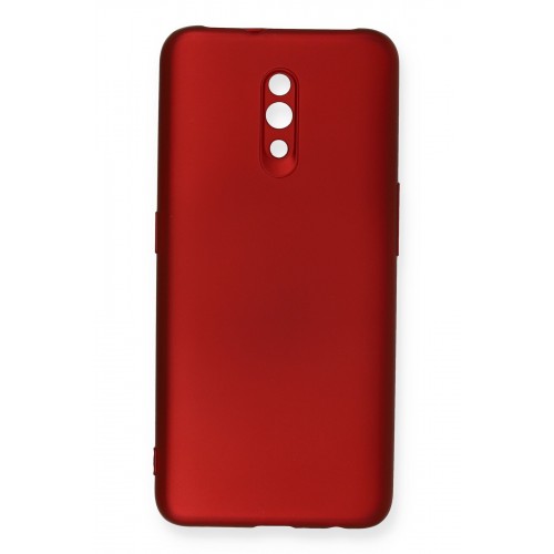 Newface Oppo Reno Kılıf Premium Rubber Silikon - Bordo