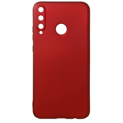 Newface Huawei P40 Lite E Kılıf Premium Rubber Silikon - Bordo