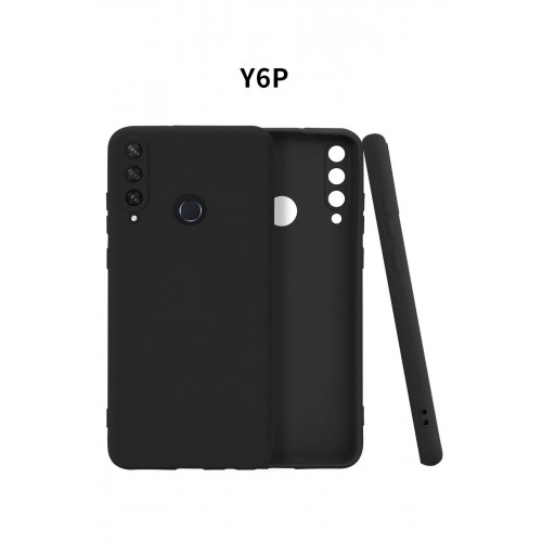 Newface Huawei Y6P Kılıf Premium Rubber Silikon - Siyah