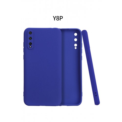 Newface Huawei Y8P Kılıf Premium Rubber Silikon - Lacivert