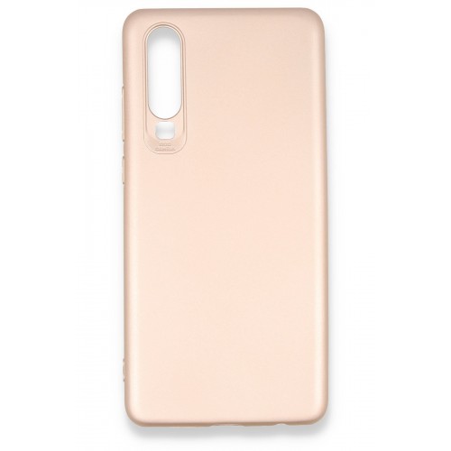 Newface Huawei P30 Kılıf Premium Rubber Silikon - Rose Gold