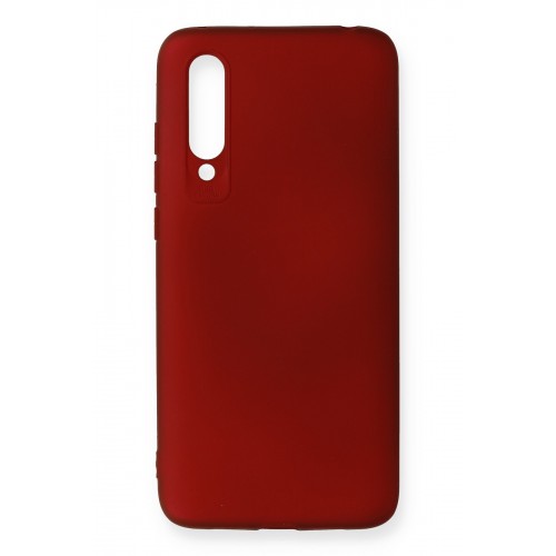 Newface Xiaomi Mi 9 Lite Kılıf Premium Rubber Silikon - Bordo