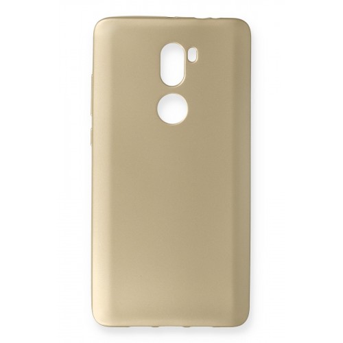 Newface Xiaomi Mi 5S Plus Kılıf Premium Rubber Silikon - Gold