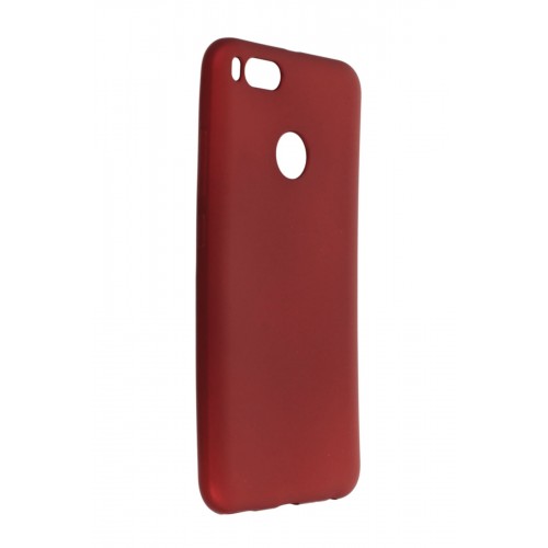 Newface Xiaomi Mi A1 Kılıf Premium Rubber Silikon - Bordo