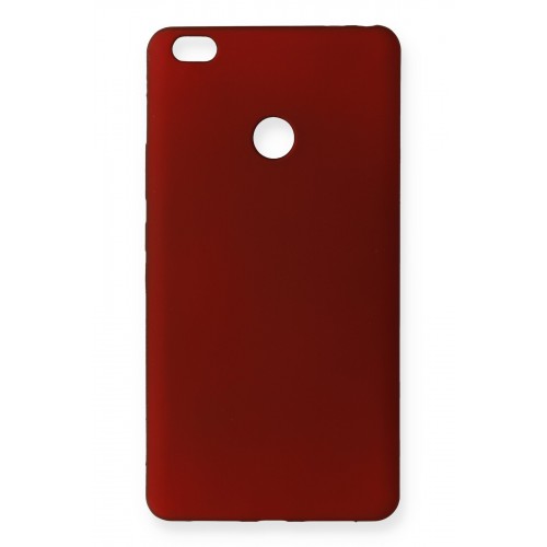 Newface Xiaomi Mi Max Kılıf Premium Rubber Silikon - Bordo