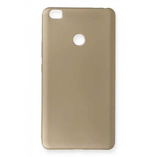 Newface Xiaomi Mi Max Kılıf Premium Rubber Silikon - Gold