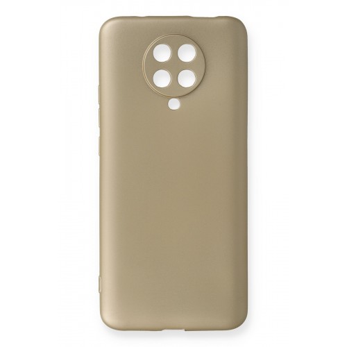 Newface Xiaomi K30 Pro Kılıf Premium Rubber Silikon - Gold