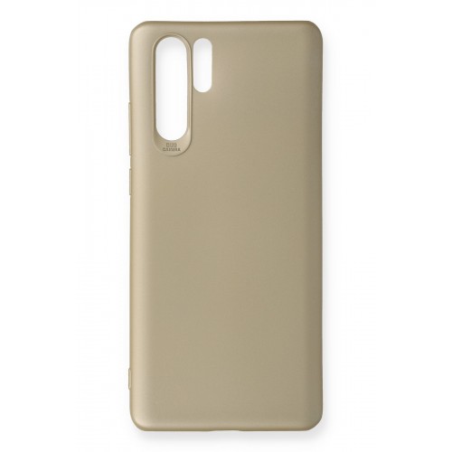 Newface Huawei P30 Pro Kılıf Premium Rubber Silikon - Gold