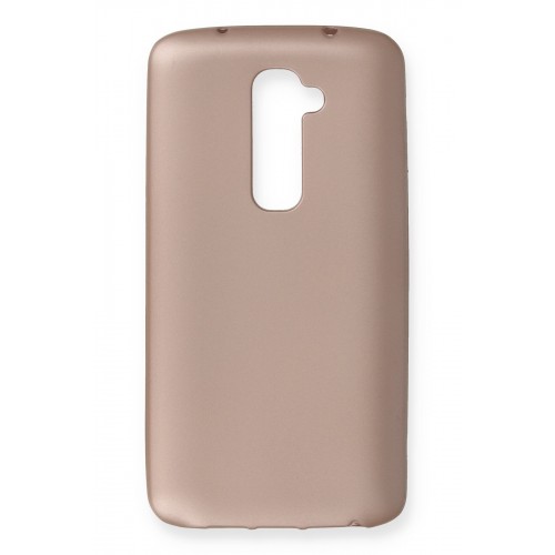 Newface LG G2 Kılıf Premium Rubber Silikon - Rose Gold