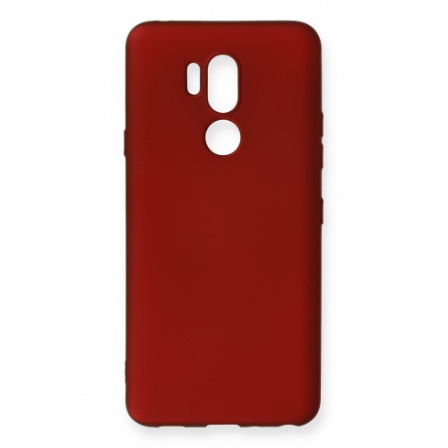 Newface LG G7 ThinQ Kılıf Premium Rubber Silikon - Bordo