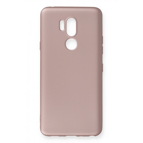 Newface LG G7 ThinQ Kılıf Premium Rubber Silikon - Rose Gold