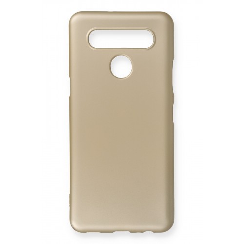 Newface LG K41S Kılıf Premium Rubber Silikon - Gold